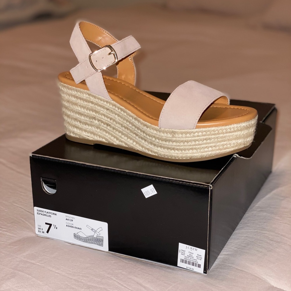 J. Crew Nude Espadrilles